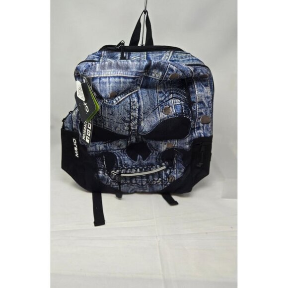 Mojo icon skull Full Size Padded school Backpack 18\